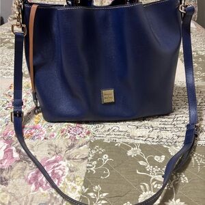 Dooney & Bourke Marine Blue Brenna Leather Bag